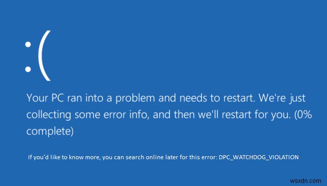 DPC_WATCHDOG_VIOLATIONエラー（ストップコード0x00000133）の解決方法【Windows 10】