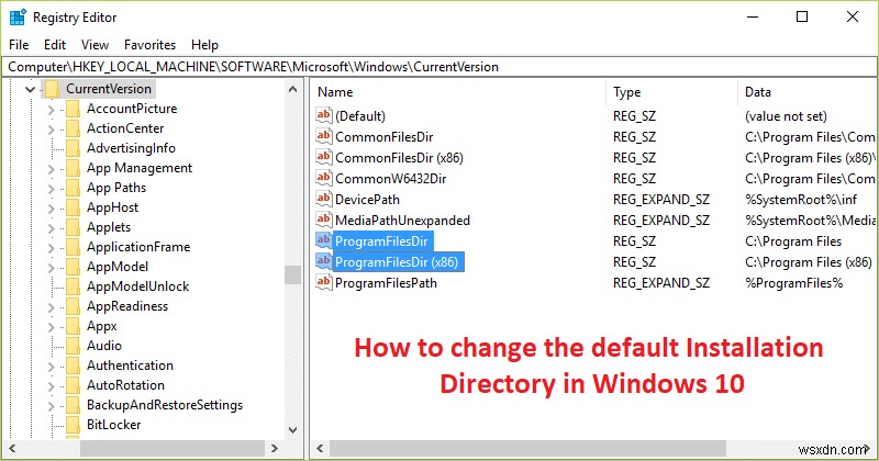 Windows 10でプログラムの既定のインストール先を変更する方法