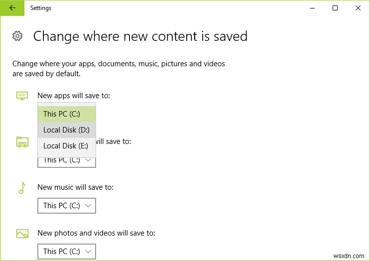 Windows 10のアプリを別のドライブに移動する方法