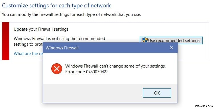 Windowsファイアウォールがオンにできない?エラーコード0x80070422の解決方法を徹底解説