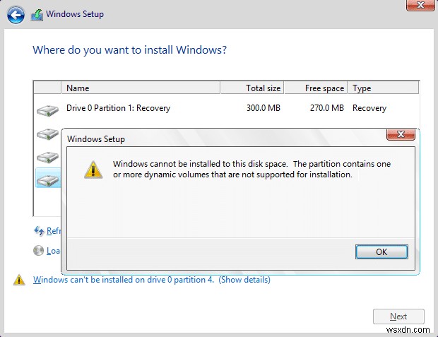 【解決済み】「Windowsをドライブ0にインストールできません」エラーの対処法