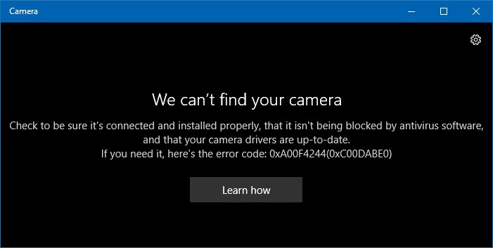 Windowsでカメラが認識されない・起動しないときの対処法|エラー0xA00F4244を解決する7つの方法