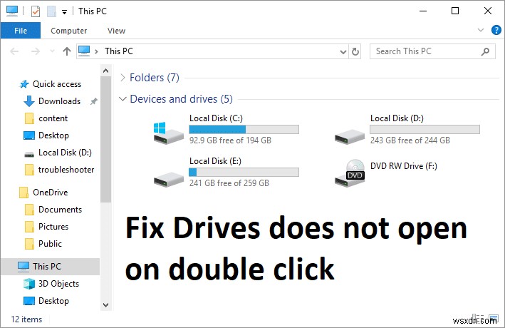 【Windows】ダブルクリックでドライブが開かないときの対処法6選