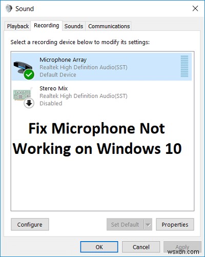 Windows 10でマイクが動作しない問題を解決する8つの対処法