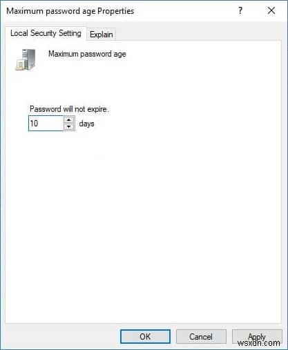 Windows 10でパスワードの有効期限を有効・無効にする方法