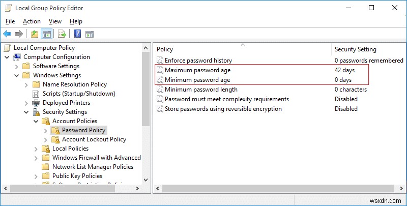 Windows 10でパスワードの有効期限を有効・無効にする方法