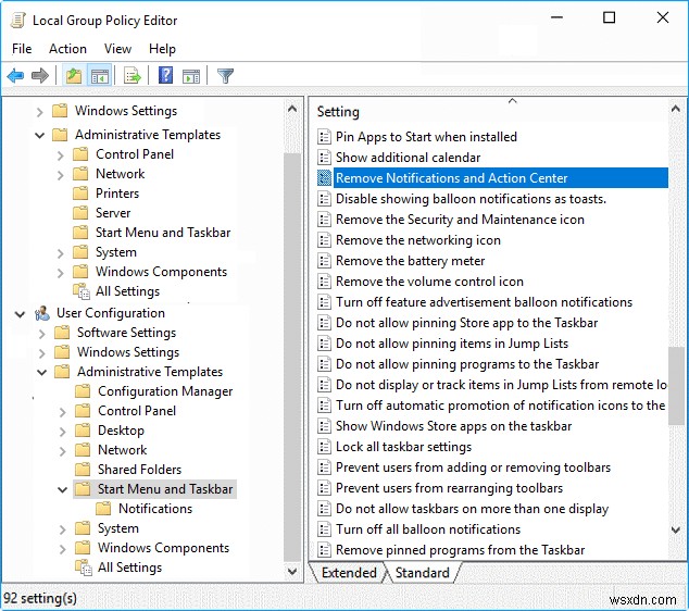 【Windows 10】アクション センターを有効・無効にする3つの方法