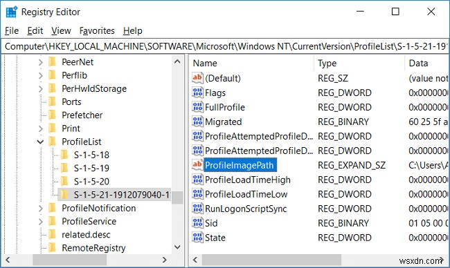 Windows 10でユーザープロファイルフォルダの名前を変更する方法