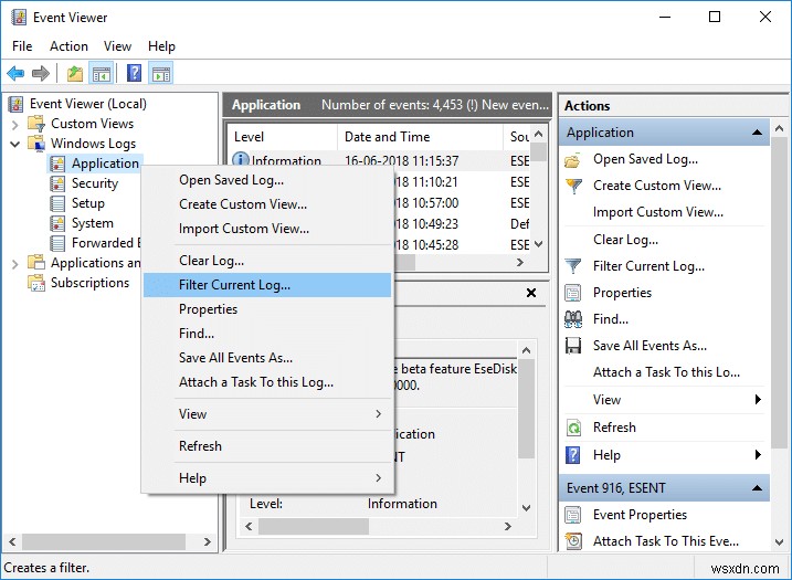 【Windows 10】Chkdsk(チェックディスク)のイベントビューアーログを確認する方法