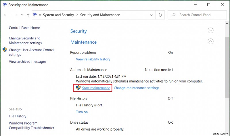 Windows 10で自動メンテナンスを手動で開始・停止する3つの方法