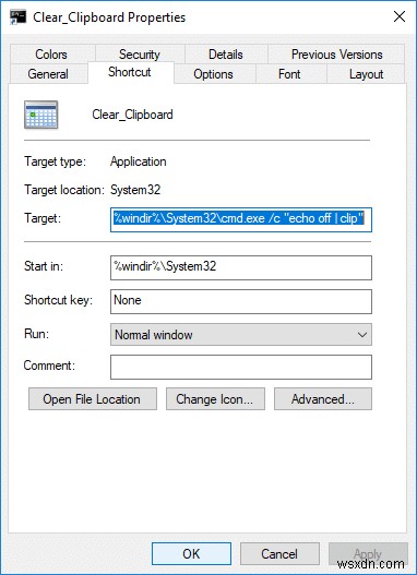 Windows 10でクリップボードをクリアするショートカットを作成する3つの方法