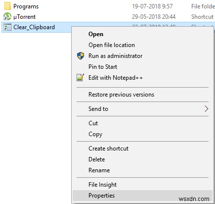 Windows 10でクリップボードをクリアするショートカットを作成する3つの方法