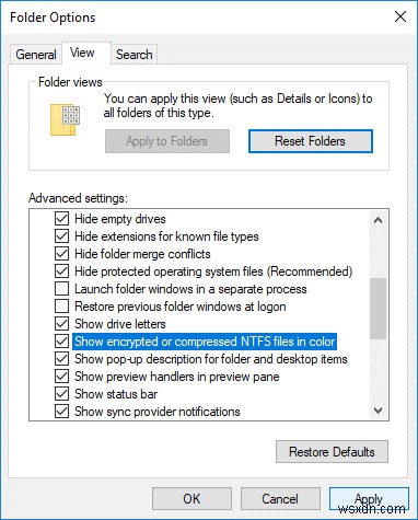 Windows 10で圧縮・暗号化されたファイル名を色分け表示する方法