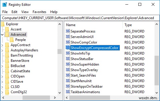 Windows 10で圧縮・暗号化されたファイル名を色分け表示する方法