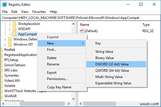 Windows 10でファイルのプロパティから「互換性」タブを削除する方法