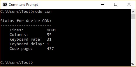 Windows 10でコマンドプロンプトの画面バッファサイズと透明度を変更する方法