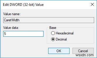 Windows 10でテキストカーソルの太さを変更する3つの方法