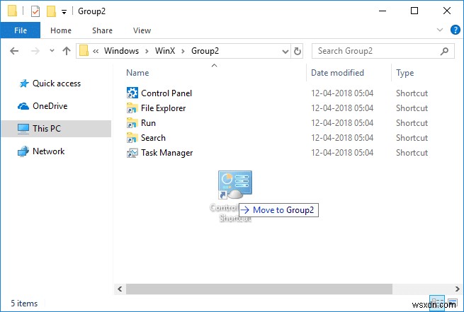 Windows 10 の WinX メニューにコントロール パネルを表示・復活させる方法