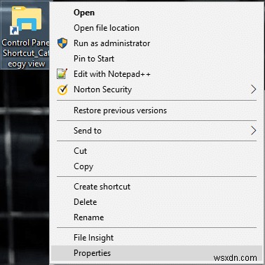 Windows 10 でコントロールパネル「すべてのタスク」(God Mode) のショートカットを作成する方法