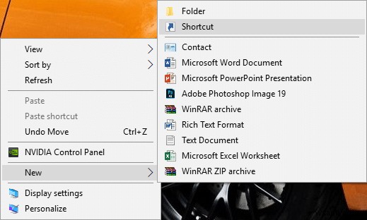 Windows 10 でコントロールパネル「すべてのタスク」(God Mode) のショートカットを作成する方法