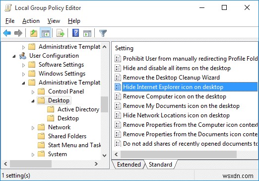 Windows 10のデスクトップからInternet Explorerアイコンを削除する方法
