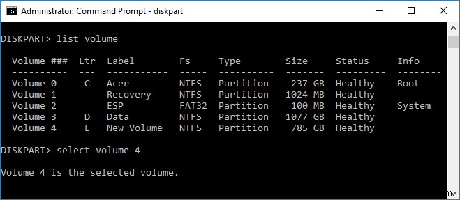 Windows 10でボリューム・パーティションを削除する3つの方法|ディスクの管理・CMD・PowerShell