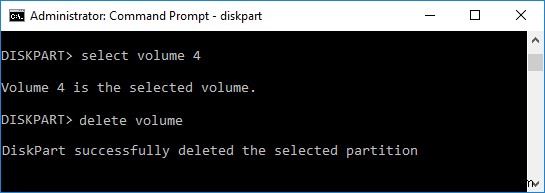 Windows 10でボリューム・パーティションを削除する3つの方法|ディスクの管理・CMD・PowerShell