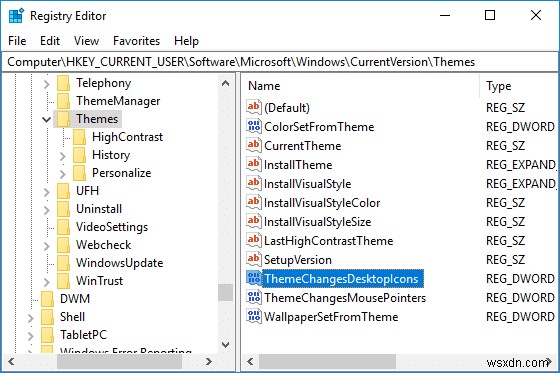 【Windows 10】テーマによるデスクトップアイコンの変更を許可・禁止する方法