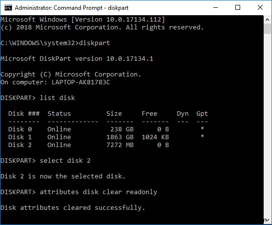 Windows 10 でディスクの書き込み保護を有効または無効にする4つの方法
