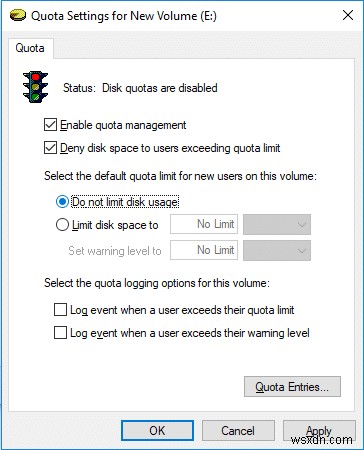 Windows 10でディスククォータの制限値と警告レベルを設定する4つの方法