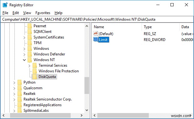 Windows 10でディスククォータの制限値と警告レベルを設定する4つの方法