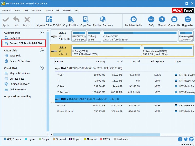 Windows 10でデータを失わずにMBRディスクをGPTに変換する方法【5つの手順を解説】