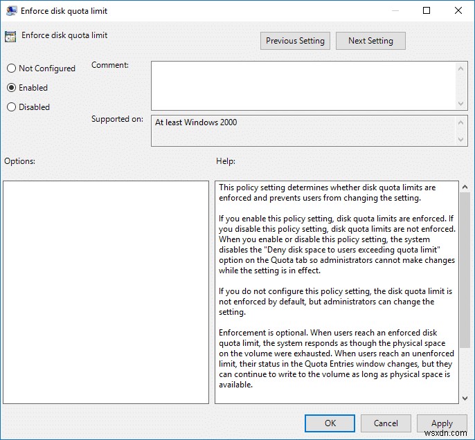 Windows 10で強制ディスククォータ制限を有効または無効にする4つの方法