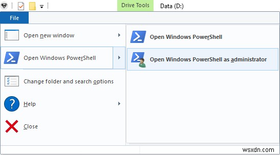 Windows 10で管理者権限付きのWindows PowerShellを開く7つの方法