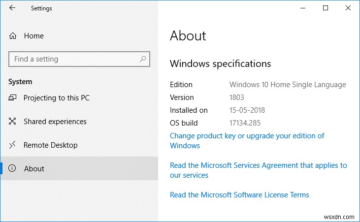 使用中のWindows 10のエディション・バージョンを確認する6つの方法