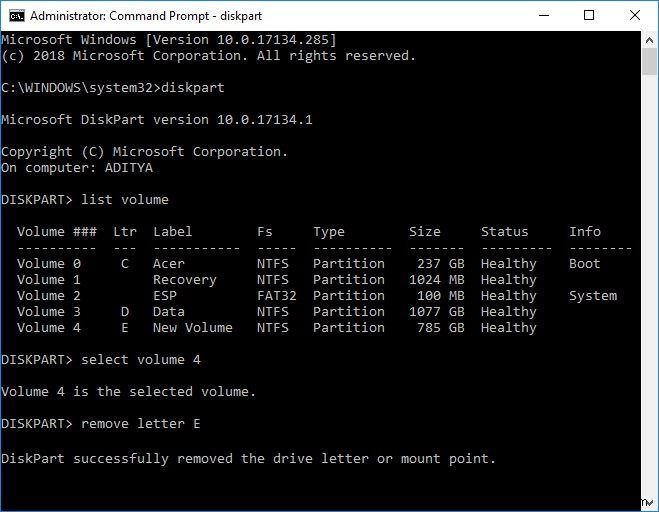 Windows 10でドライブ文字(ドライブレター)を削除・非表示にする4つの方法