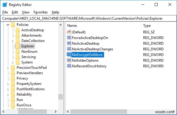 Windows 10で暗号化フォルダーに移動したファイルを自動的に暗号化しないようにする方法