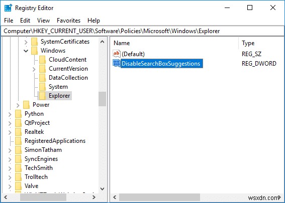 Windows 10でエクスプローラーの検索履歴を有効・無効にする方法