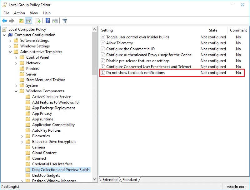 Windows 10でフィードバックの頻度を変更・無効化する方法