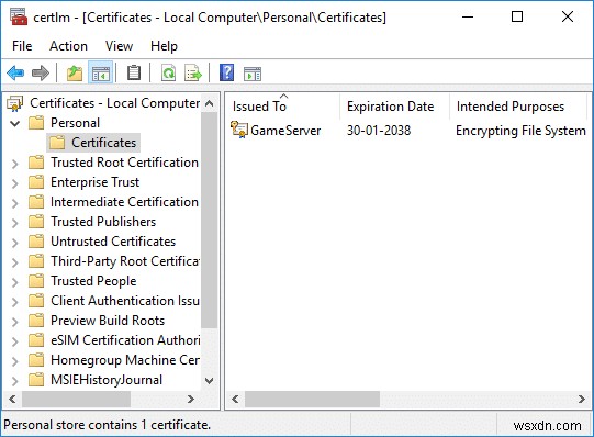 Windows 10でEFS証明書とキーをバックアップする2つの方法