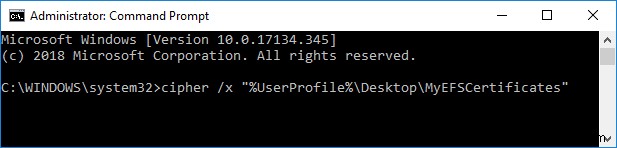 Windows 10でEFS証明書とキーをバックアップする2つの方法