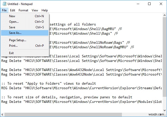 Windows 10でフォルダーの表示設定をデフォルトにリセットする3つの方法