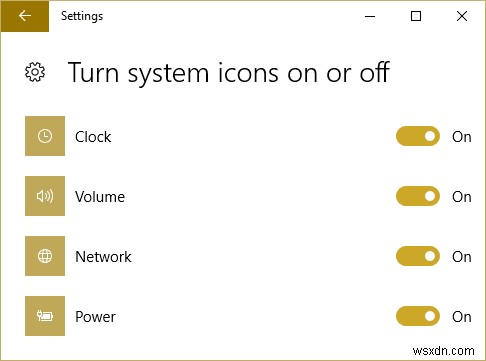 Windows 10のタスクバーにシステムアイコンが表示されないときの直し方