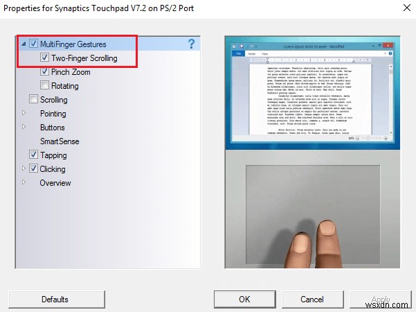 【Windows 10】タッチパッドの2本指スクロールができないときの対処法