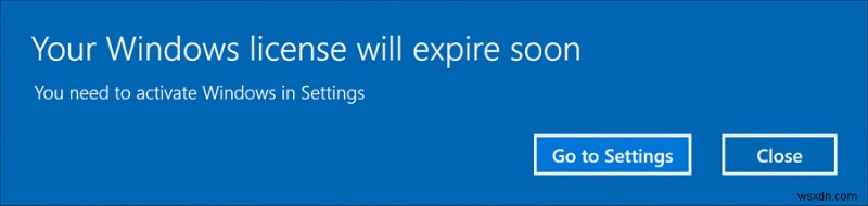 【Windows 10】「Windowsライセンスの有効期限がまもなく切れます」エラーの解決方法