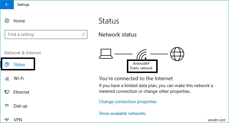 Windows 10でパブリックネットワークからプライベートネットワークに変更する方法