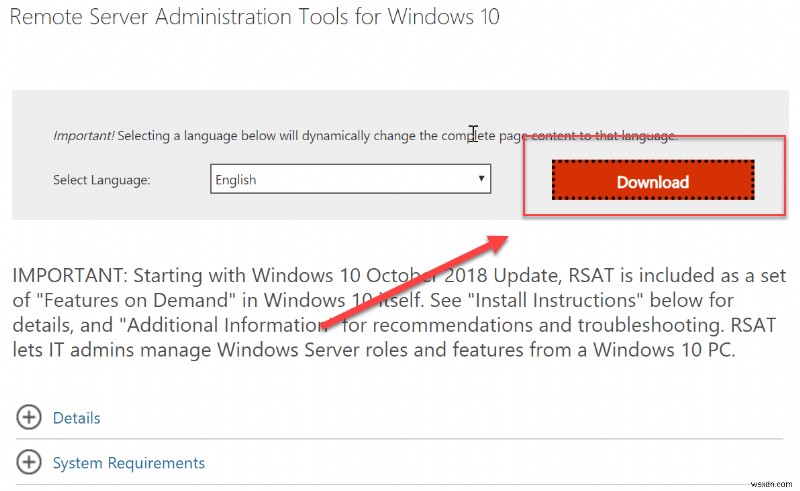 Windows 10にリモートサーバー管理ツール(RSAT)をインストールする方法