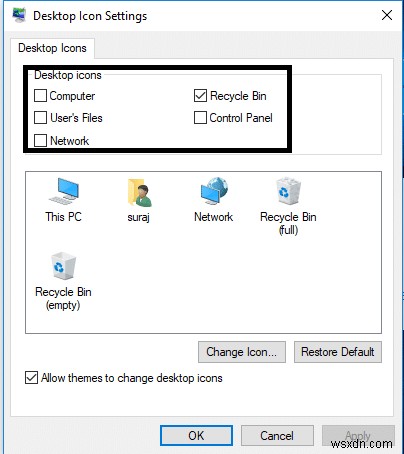 Windows 10で従来のデスクトップアイコン（PC・ごみ箱・コントロールパネルなど）を復元する方法