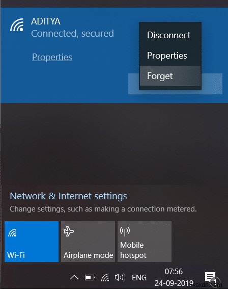 Windows 10でWi-Fiネットワークを削除(忘れる)3つの方法【設定・タスクバー・コマンド】