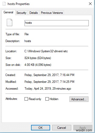 Windows 10でhostsファイルを編集時に「アクセスが拒否されました」エラーが出る場合の対処法